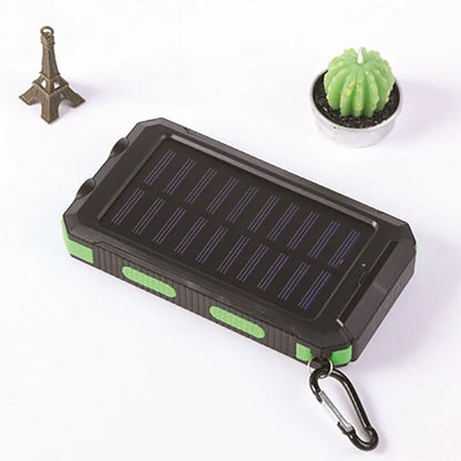 20000mAh Power Bank Waterproof Solar PowerBank External Battery Fast Mobile Phone Charger For Samsung iPhone Xiaomi Power bank