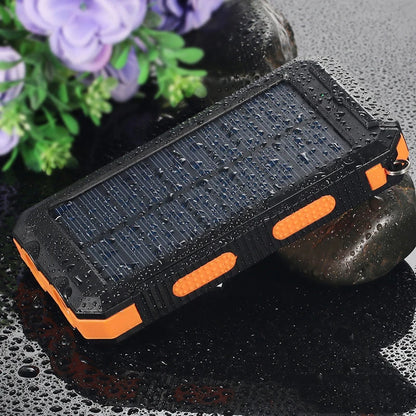 20000mAh Power Bank Waterproof Solar PowerBank External Battery Fast Mobile Phone Charger For Samsung iPhone Xiaomi Power bank