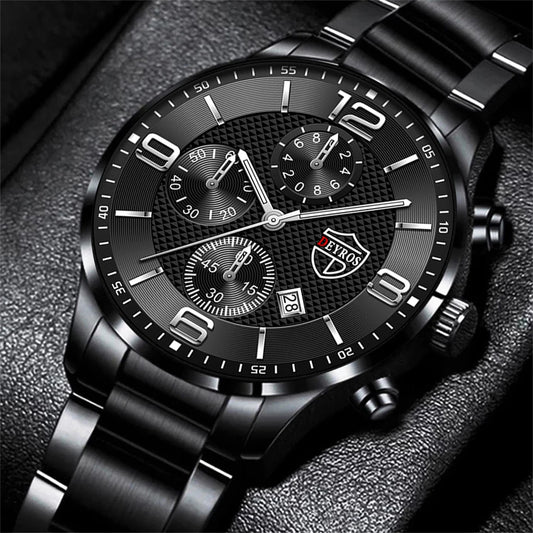 Luxury  Men Watches ,Stainless Steel Quartz Wrist Watch , Luminous Clock relogio masculino