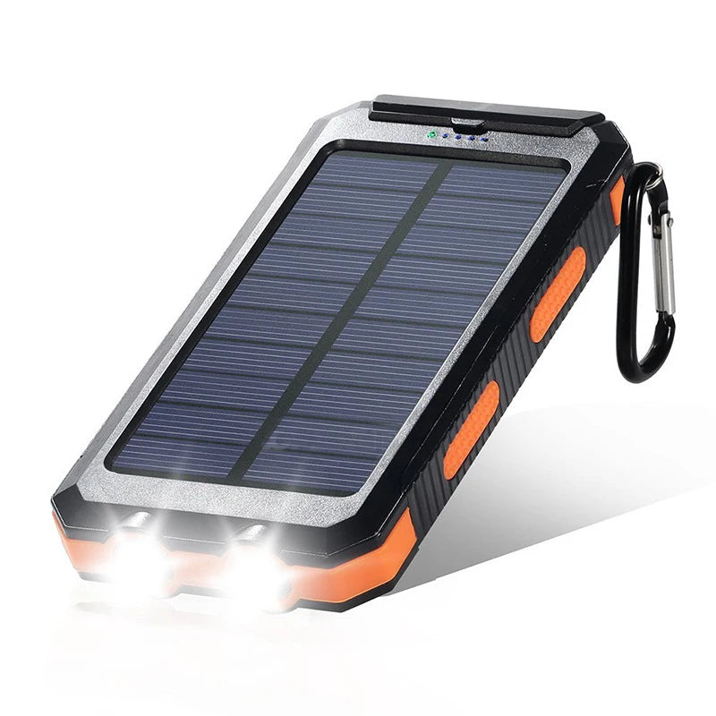 20000mAh Power Bank Waterproof Solar PowerBank External Battery Fast Mobile Phone Charger For Samsung iPhone Xiaomi Power bank