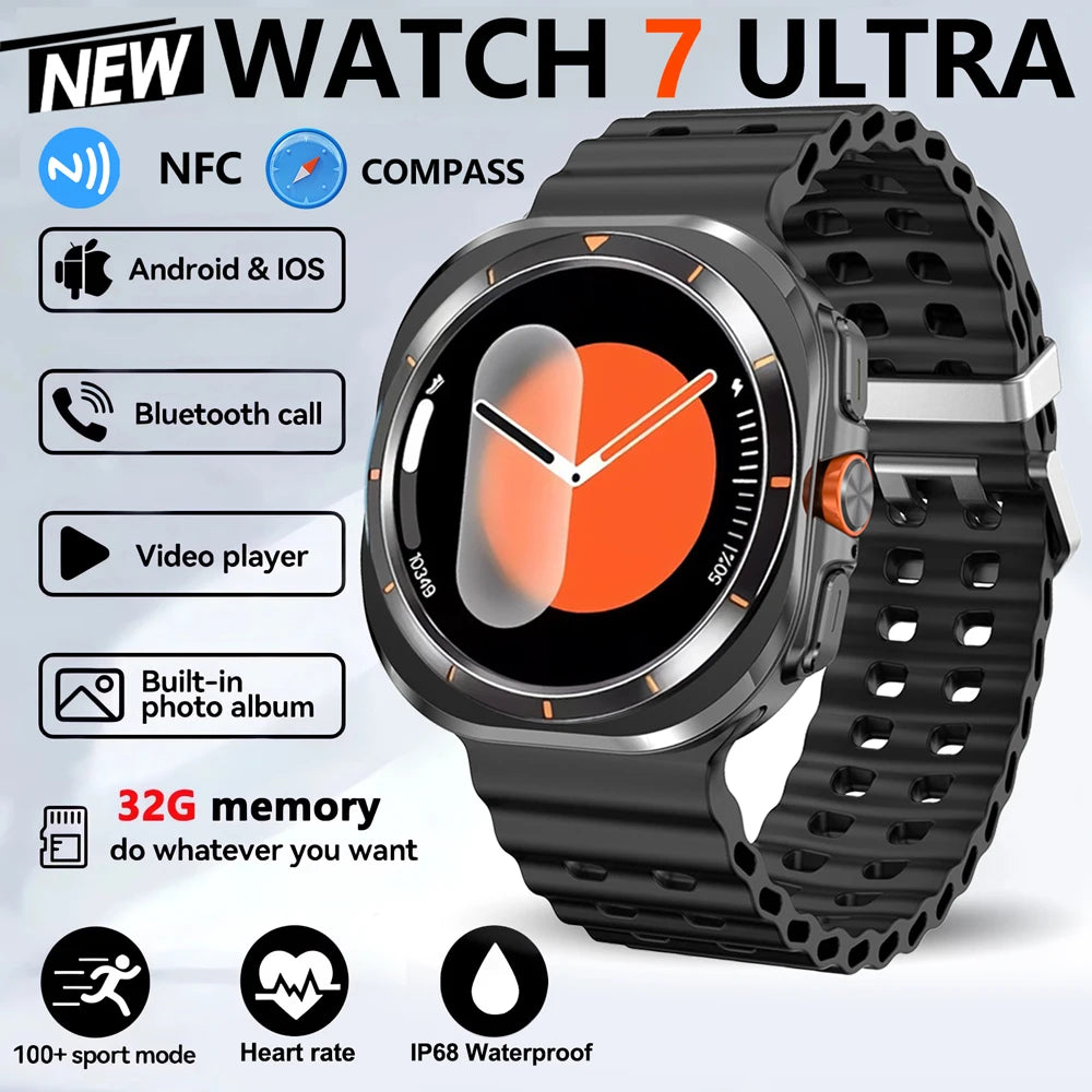 2025 New Smart Watch 32GB Memory Video NFC 1.5Inch AMOLED Screen Sport Fitness Tracker