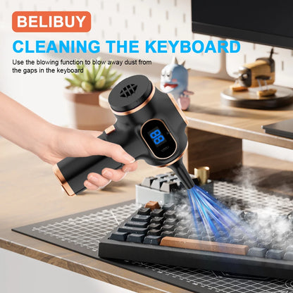 BELIBUY Wireless Car Vacuum Cleaner Home Appliance Sofa Office High-Power Household Cleaning Machine Mini Vacuum Carpet Cleaner