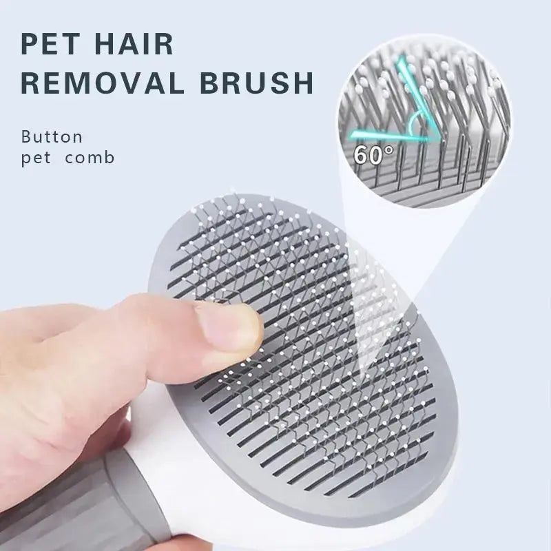 Pet Dog Brush Cat Comb Self Cleaning Pet Hair Remover Brush For Dogs Cats Grooming Tools Pets Dematting Comb Dogs Accessories