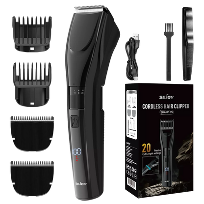 Sejoy Hair Clippers Beard  Trimmer for Men Cordless Barber Clippers for Hair Cutting Machine Rechargeable Beard Trimmer