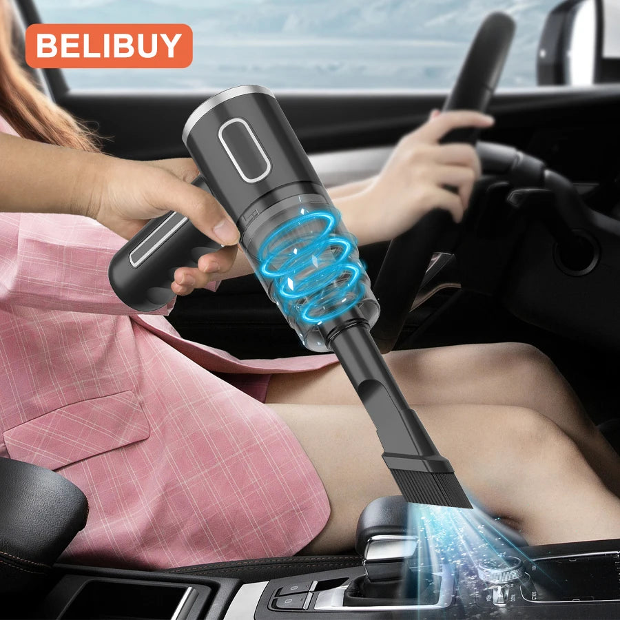 BELIBUY Car Vacuum Cleaner Portable Powerful Wireless Vacuum Cleaner Home Carpet Cleaner Home Appliance Mini Cleaning Machine