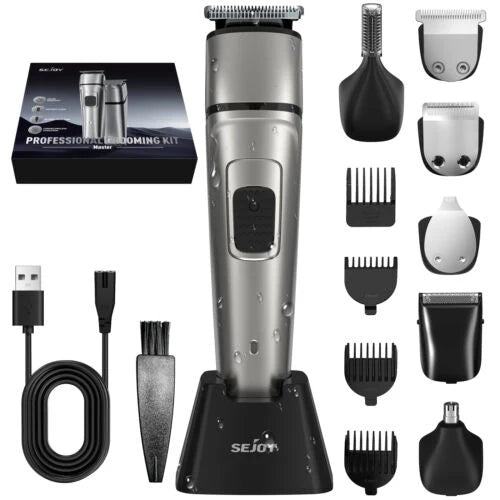 Sejoy Hair Clippers Beard  Trimmer for Men Cordless Barber Clippers for Hair Cutting Machine Rechargeable Beard Trimmer