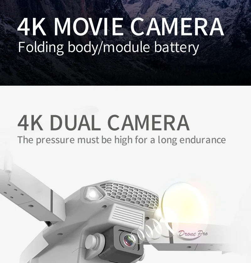 KDBFA 2024 New E88 Pro WIFI FPV Drone Wide Angle HD 4K 1080P Camera Height Hold RC Foldable Quadcopter Dron Helicopter Toys Gift