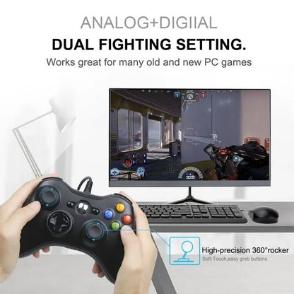 USB Wired Gamepad For Xbox360 Console Joypad For Win 7/8/10 PC Joystick Controle Mando Game Controller For Xbox 360 Accessories