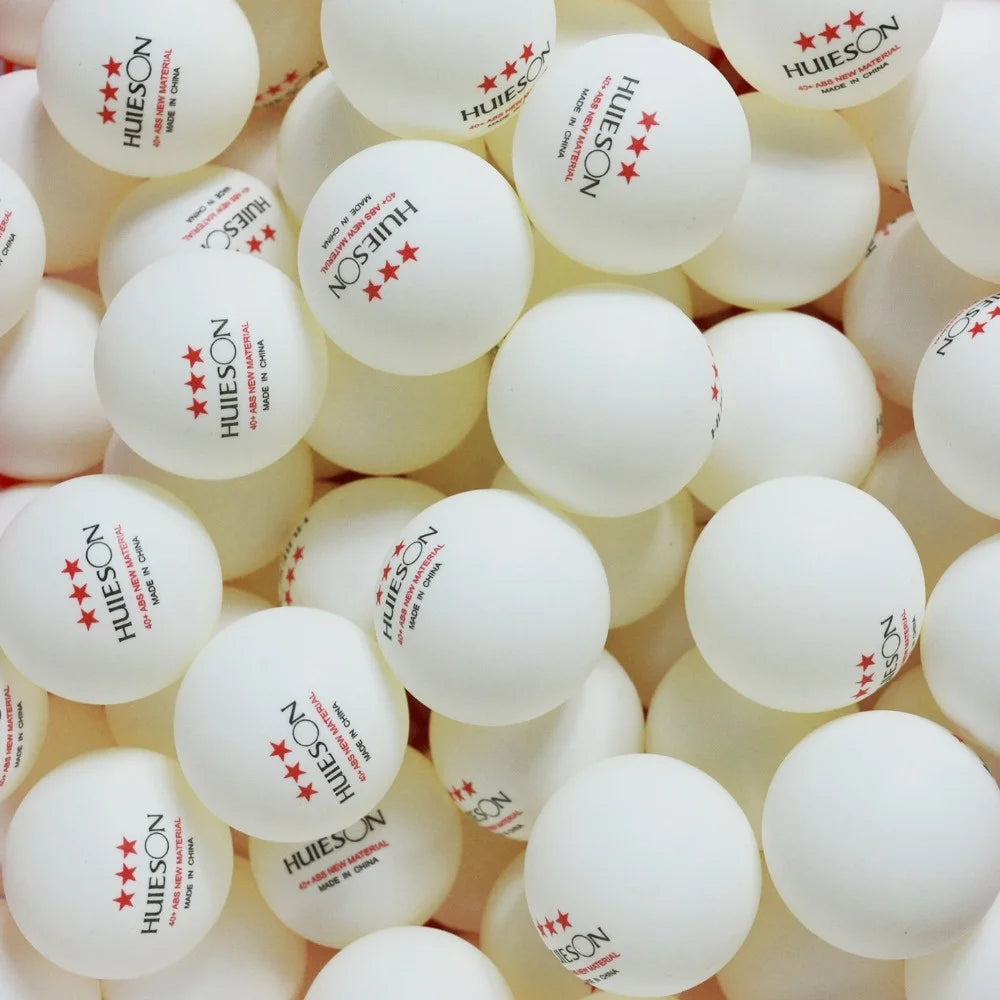 10 PCS Huieson New ABS Plastic Table Tennis Balls 3 Star 2.8g 40+mm Ping Pong Balls for Match Training Balls