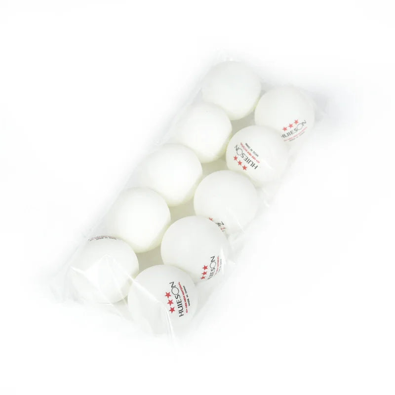 10 PCS Huieson New ABS Plastic Table Tennis Balls 3 Star 2.8g 40+mm Ping Pong Balls for Match Training Balls