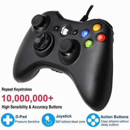 USB Wired Gamepad For Xbox360 Console Joypad For Win 7/8/10 PC Joystick Controle Mando Game Controller For Xbox 360 Accessories