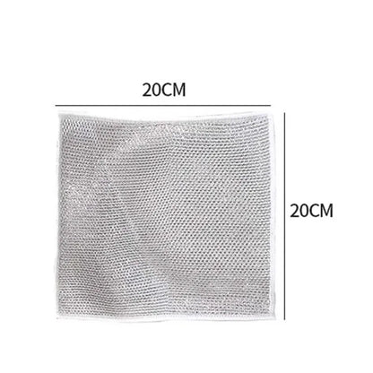 5/12pcs Wire Dishwashing Rag, Multifunctional Non-Scratch Wire Dishcloth for Cleaning Kitchen Bathroom