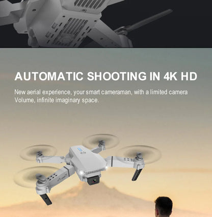 KDBFA 2024 New E88 Pro WIFI FPV Drone Wide Angle HD 4K 1080P Camera Height Hold RC Foldable Quadcopter Dron Helicopter Toys Gift