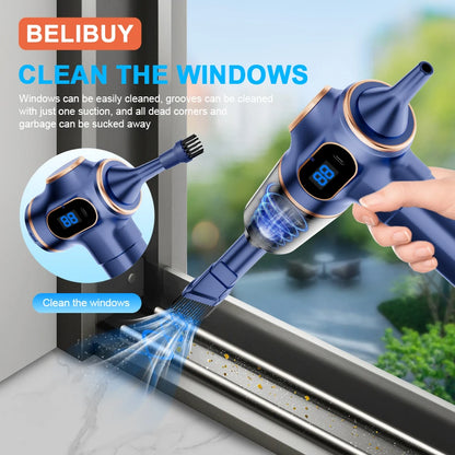 BELIBUY Wireless Car Vacuum Cleaner Home Appliance Sofa Office High-Power Household Cleaning Machine Mini Vacuum Carpet Cleaner