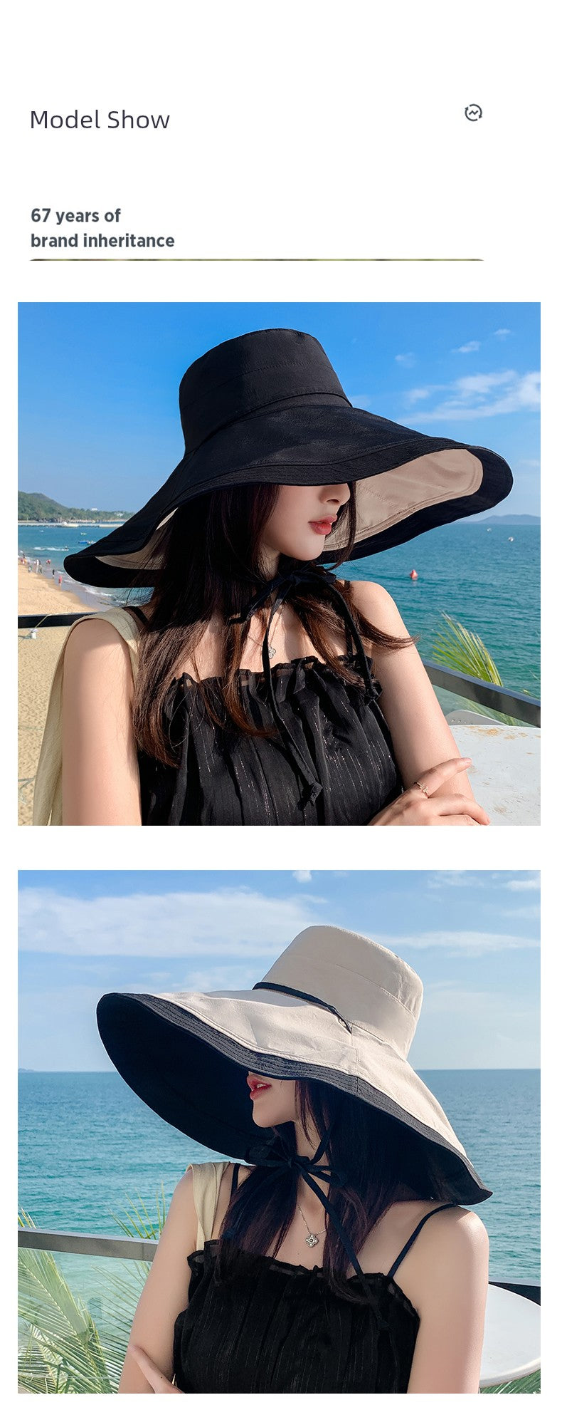 Women's Summer hats with big brim