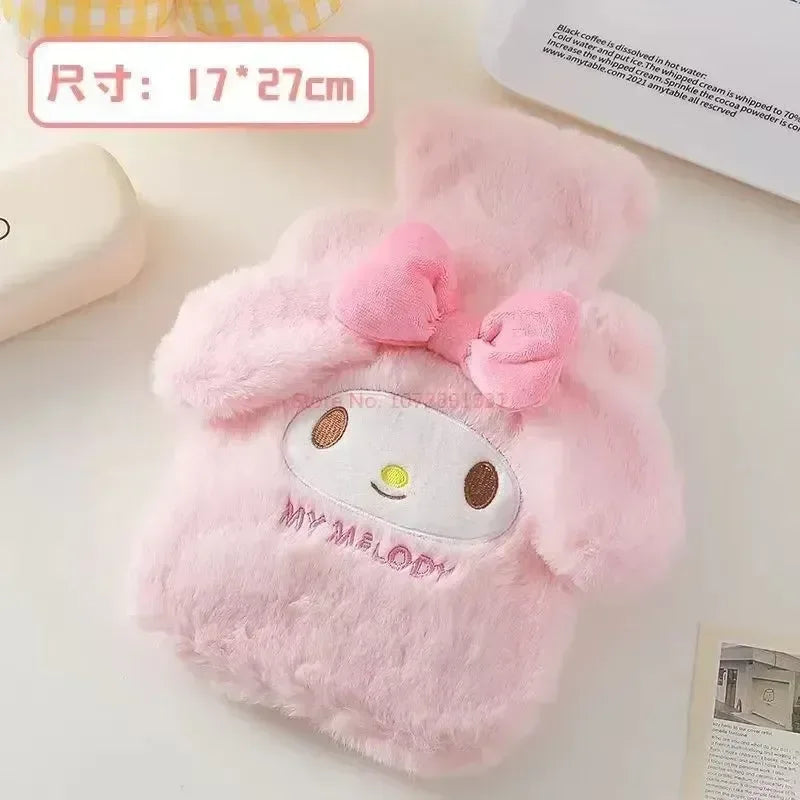 Stitch Angel Lotso Plush Hand Warm Bottle Hot Water Bottles Kawaii Soft Winter Portable Warm Hand Bag Anime Toys Christmas Gift